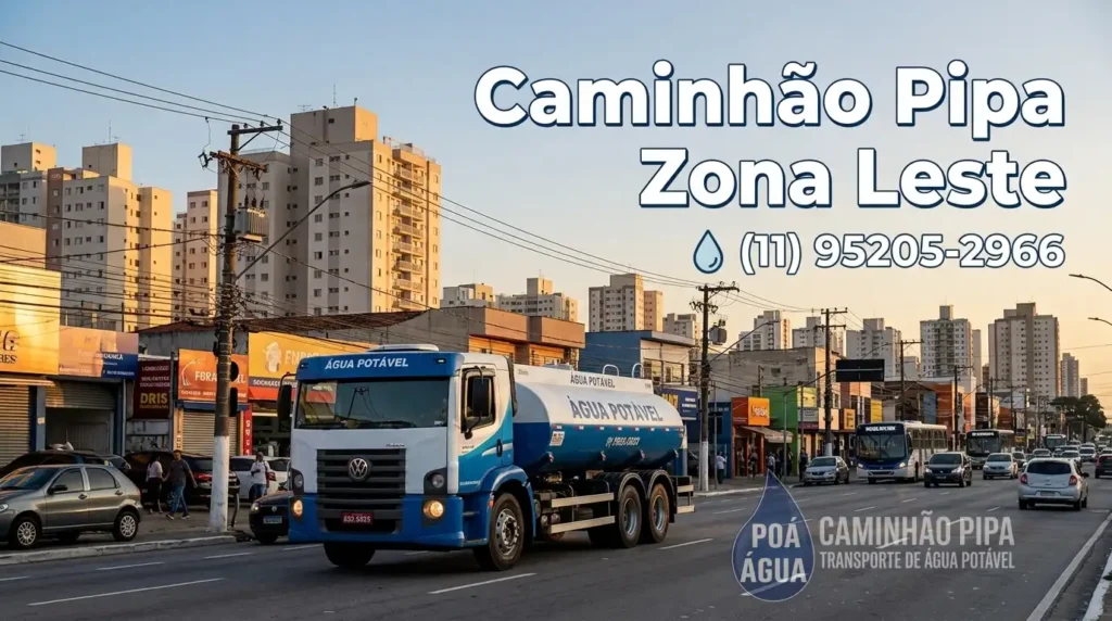 CAMINHÃO PIPA ZONA LESTE SP POÁ ÁGUA