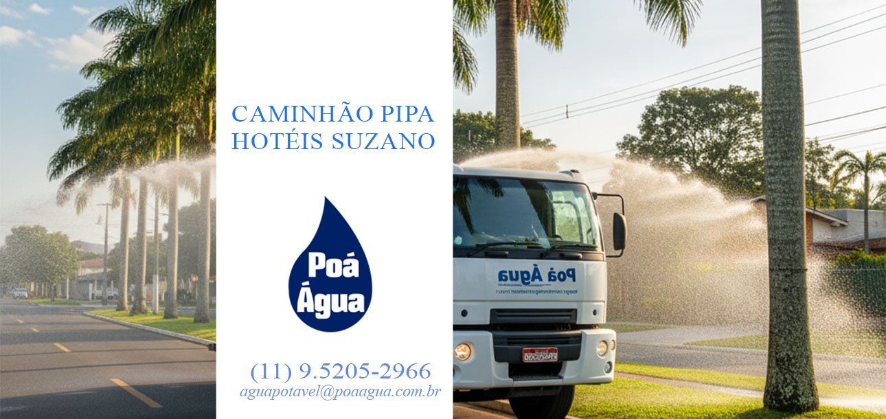 Caminhão Pipa Hotéis Suzano: Abastecimento até às 22h com a Poá Água!