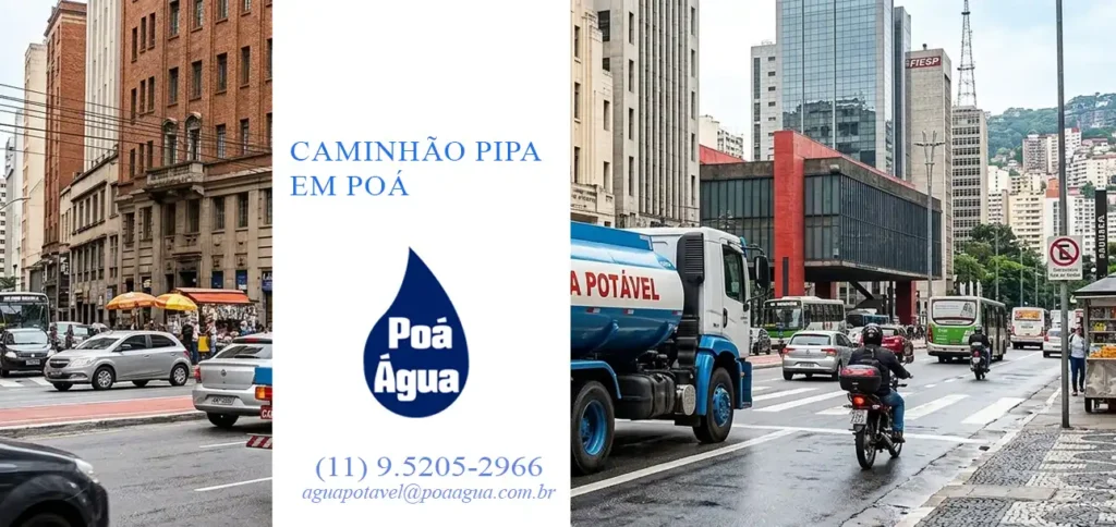 Caminhão Pipa em Poá: A Solução Rápida da Poá Água Chegou!
