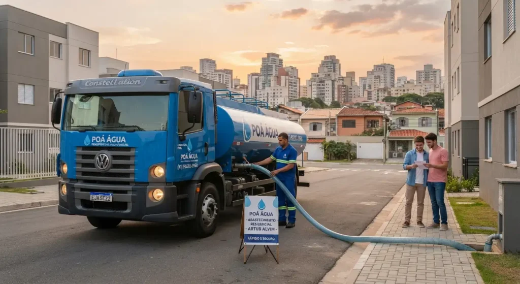 Água Potável Artur Alvim por Caminhão Pipa na Zona Leste SP