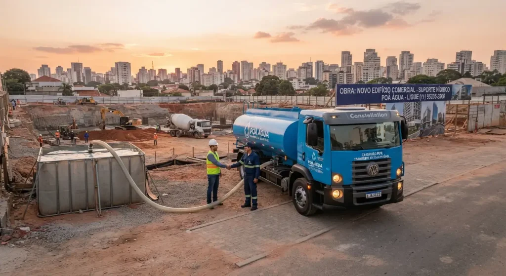 Caminhão Pipa para Obras SP e Guarulhos