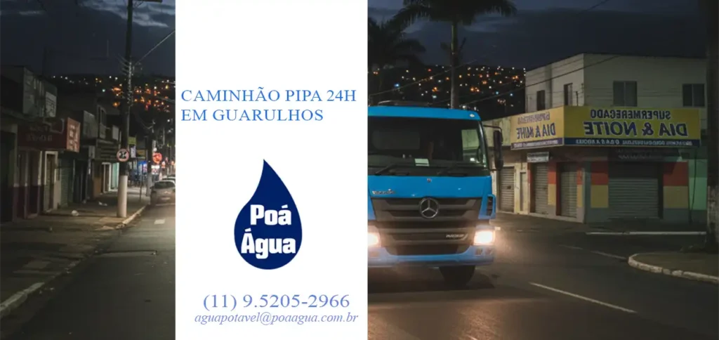 Caminhão Pipa em Guarulhos: Água Potável 24h