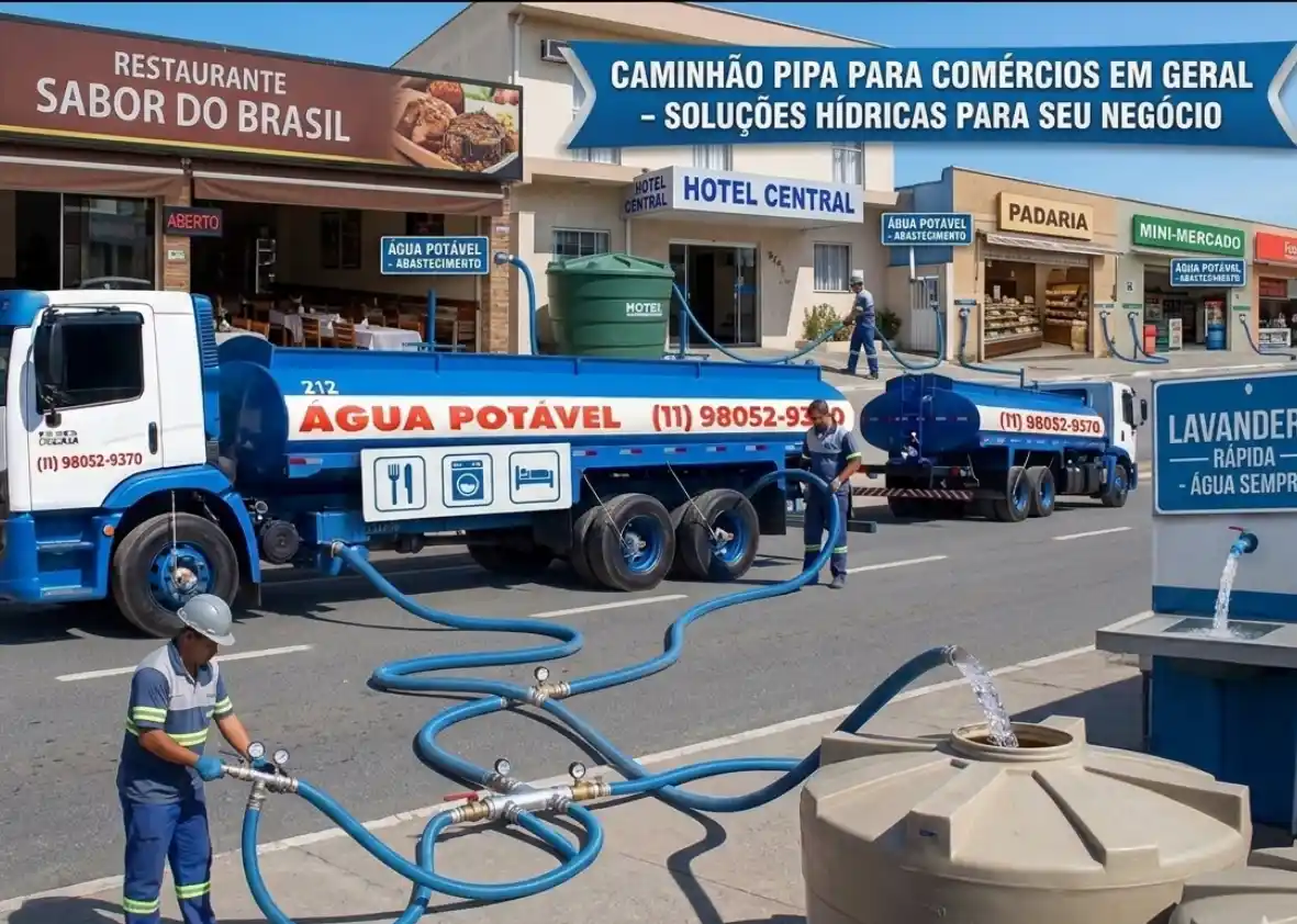 Caminhão Pipa Para Comércios em Geral
