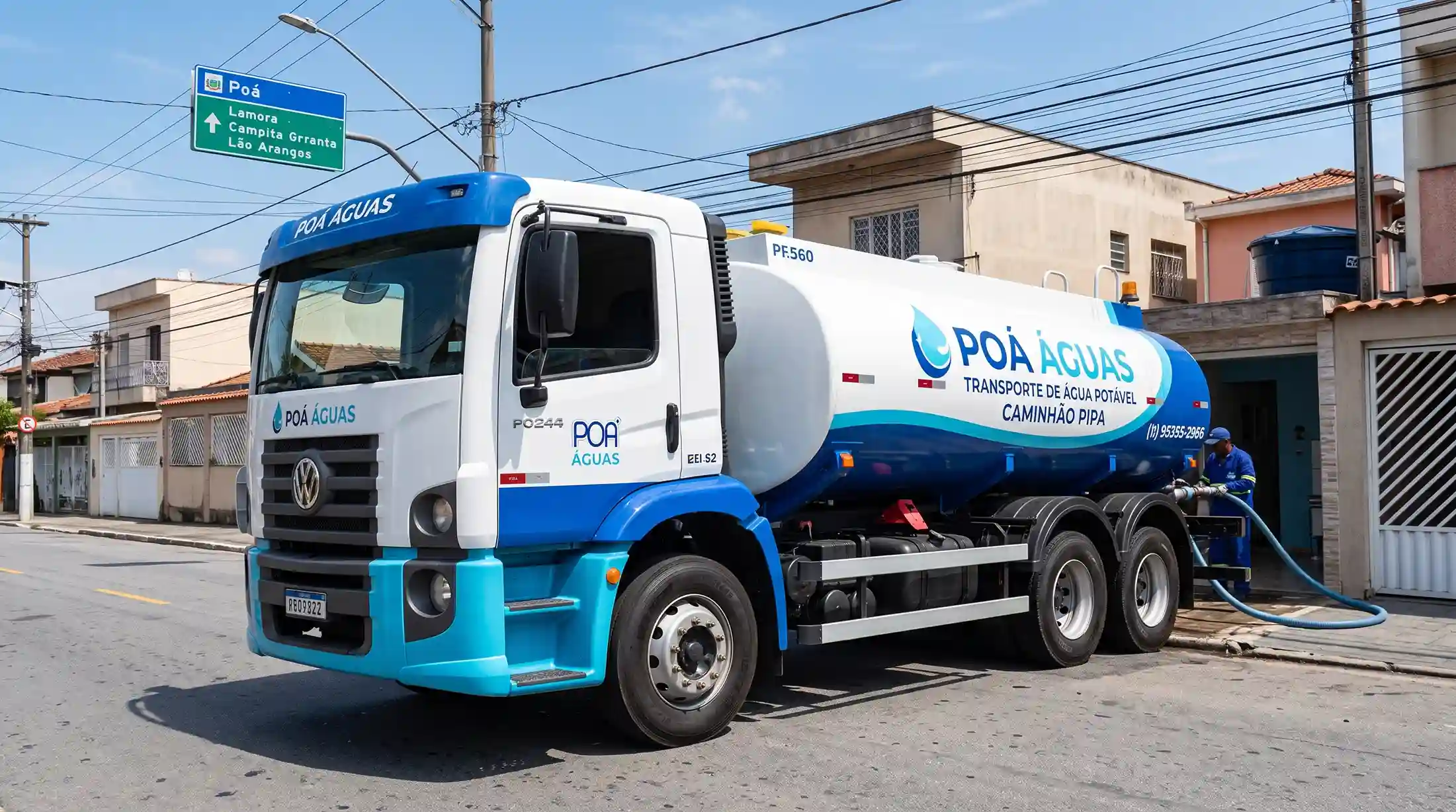 caminhão pipa poá